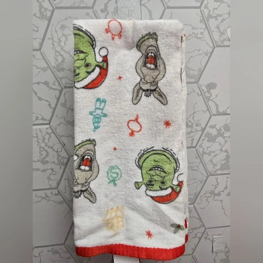 Nwt Christmas 2pc Shrek Hand Towels Set, 15